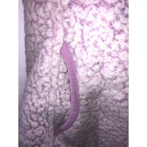 Wonder Nation Girls' Purple Plush Sherpa Fleece Jacket Youth Size Large 10-12 - Picture 4 of 6